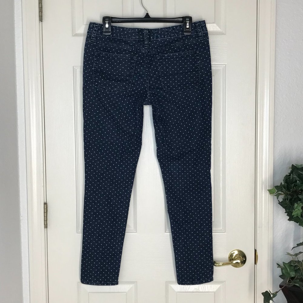 Merona Ankle Skinny Jeans Polka Dot | Size 6 - Picture 7 of 11